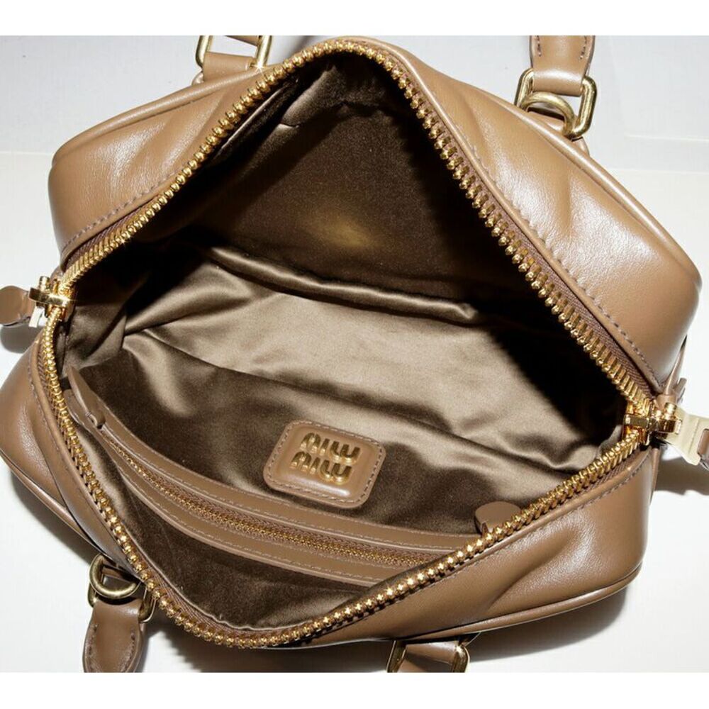 Miu Miu Leather Handbag Shoulder Bag Arcadi - Picture 4 of 5